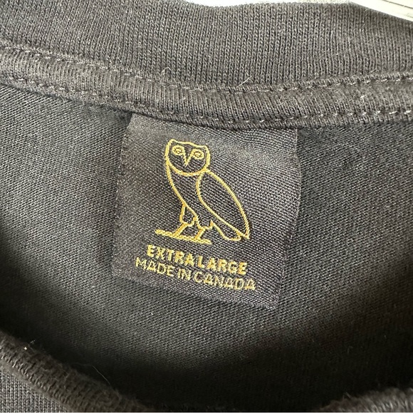 OVO October’s Very Own Black Cropped Tee Size XL |Streetwear Minimalist Y2K - Picture 6 of 14